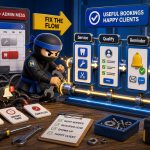 Booking System Websites: What Clinics and Trades Get Wrong illustrated as a NinjaWeb featured image