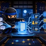 contact form leads illustrated with a NinjaWeb ninja routing useful form data into a business workflow