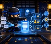 contact form leads illustrated with a NinjaWeb ninja routing useful form data into a business workflow