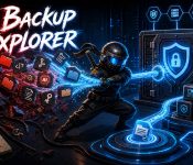 NinjaWeb AI Backup Explorer: Encrypted Backups for Local Work That Cannot Be Lost illustrated as a NinjaWeb featured image