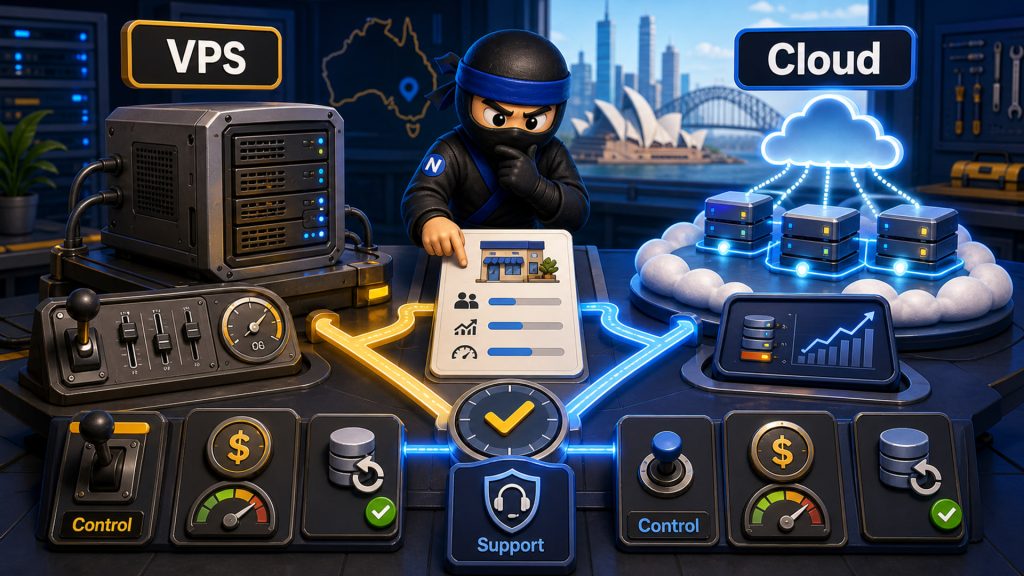 VPS Hosting vs Cloud Hosting for Australian Small Business