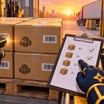 Wholesale customers order case packs matched to a purchase order by a NinjaWeb operator at a loading dock